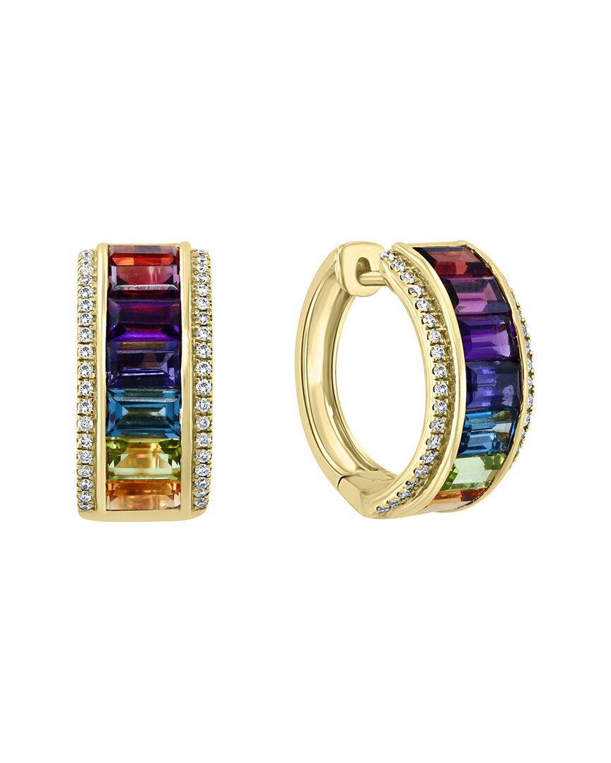 Effy Fine Jewelry 14K 5.23 ct. tw. Diamond & Gemstone Earrings