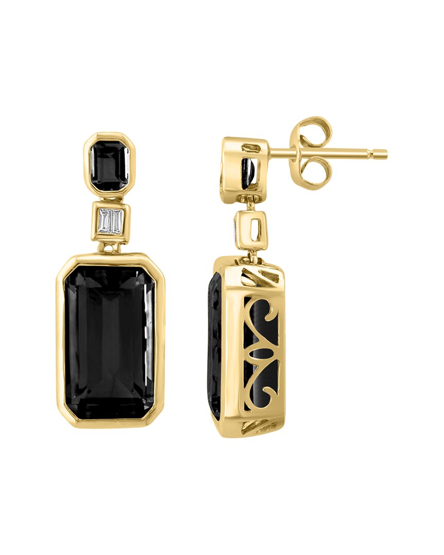 Effy Fine Jewelry 14K 8.23 ct. tw. Diamond & Onyx Earrings
