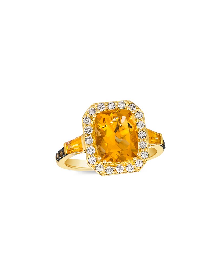 Le Vian 14k 0.64 Ct. Tw. Diamond & Citrine Ring