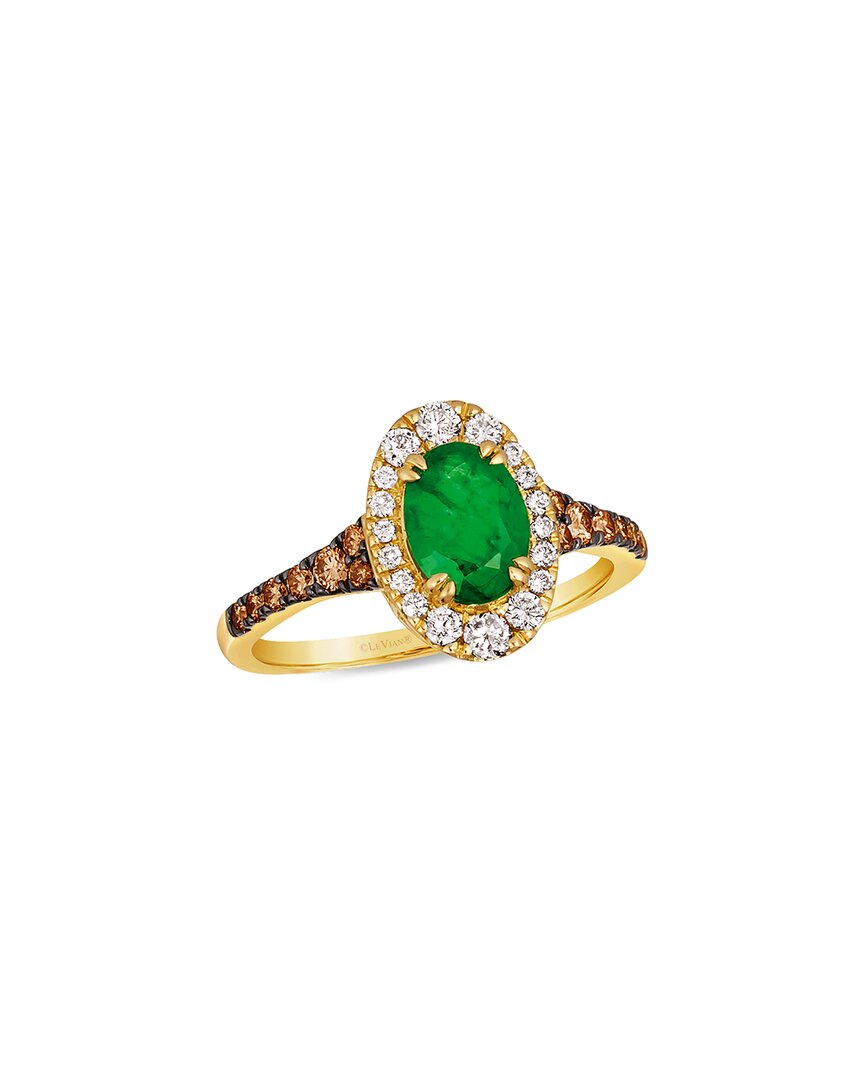 Le Vian Balance 14k 1.09 Ct. Tw. Diamond & Emerald Ring