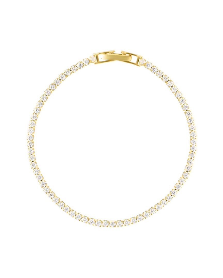 Adornia 14k Plated 7 Micro Tennis Bracelet