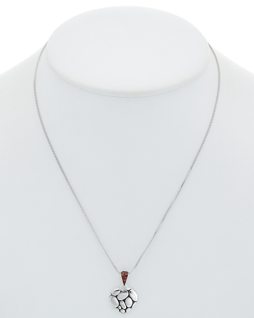 Shop John Hardy Kali Silver Red Sapphire Necklace
