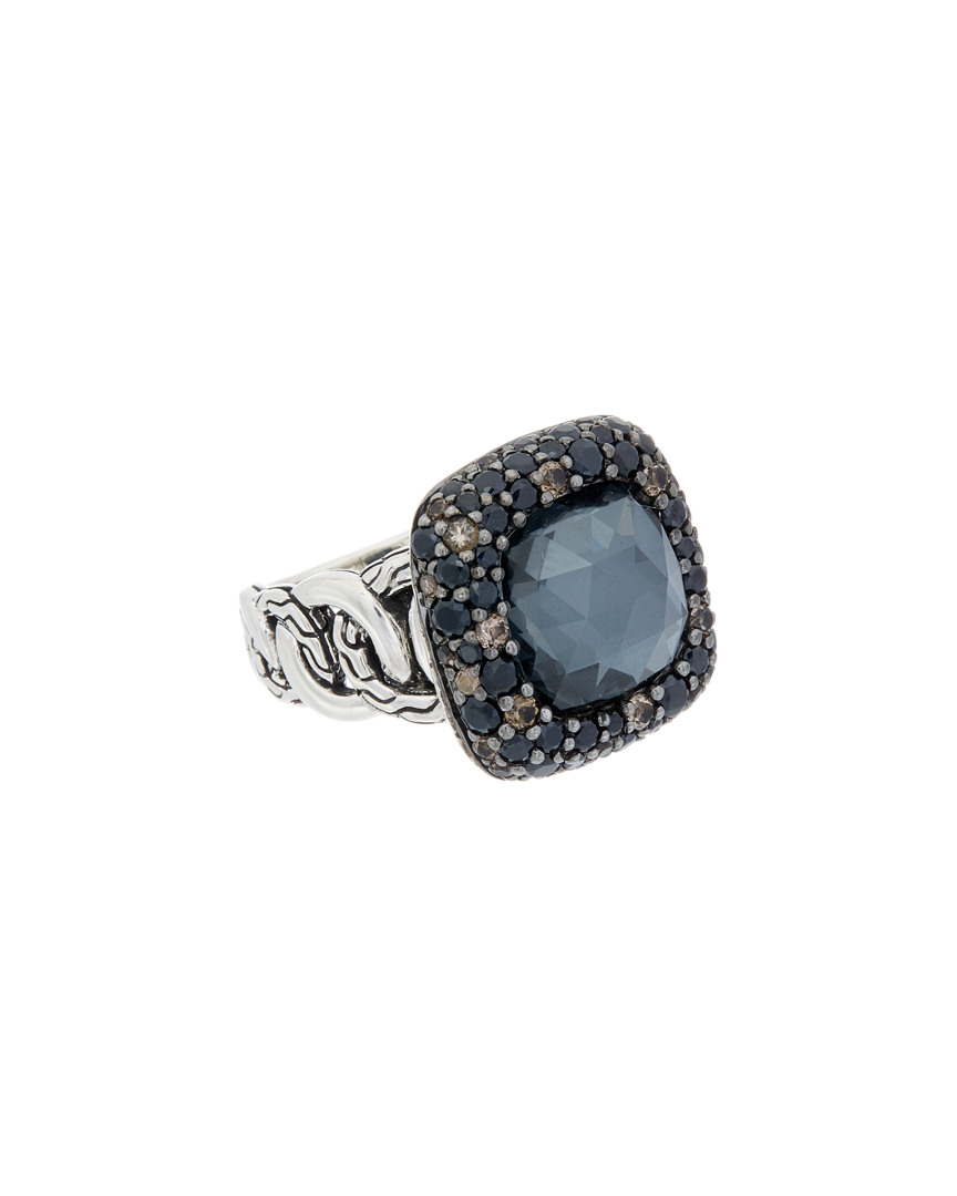 John Hardy Classic Chain Silver Gemstone & Doublet Ring