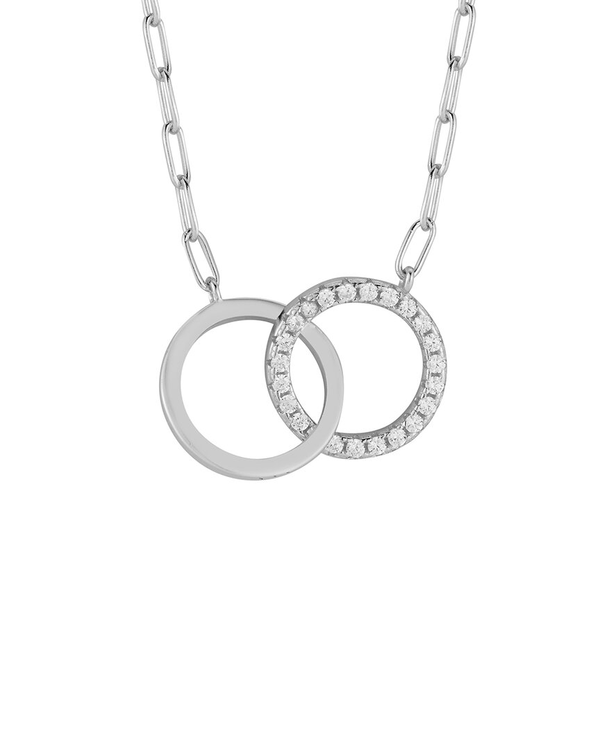 Glaze Jewelry Silver Cz Double Necklace