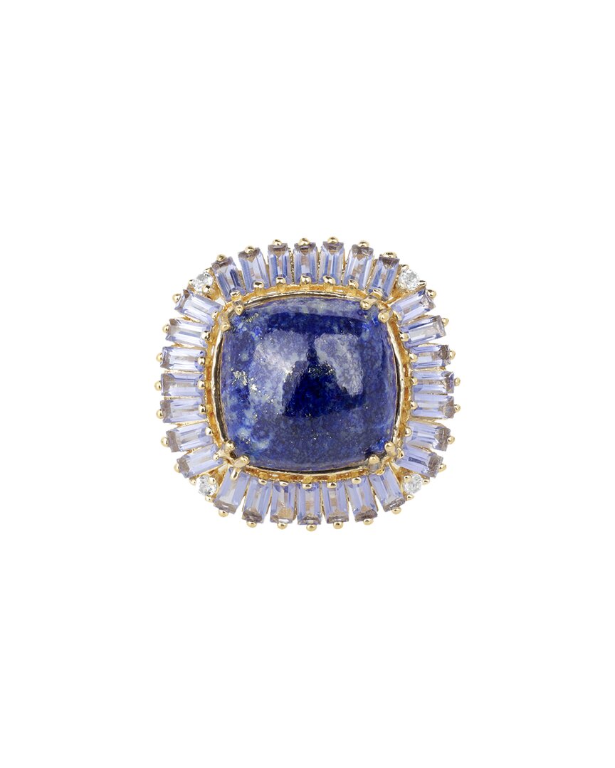 Tiramisu Silver 10.15 Ct. Tw. Gemstone Ring