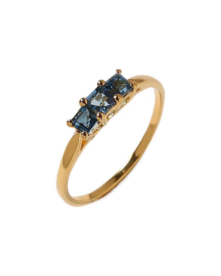 Tiramisu 10k 0.65 Ct. Tw. London Blue Topaz Ring