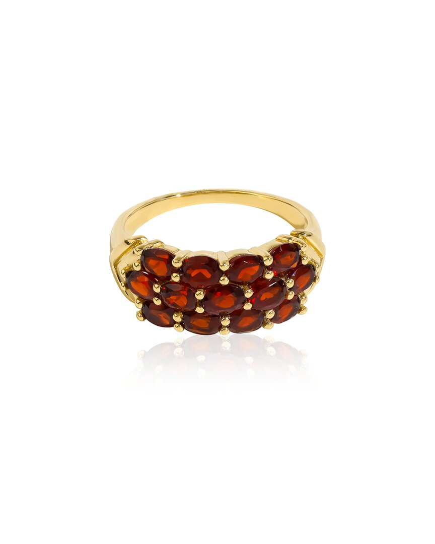 Tiramisu 14k Over Silver 2.96 Ct. Tw. Red Garnet Ring