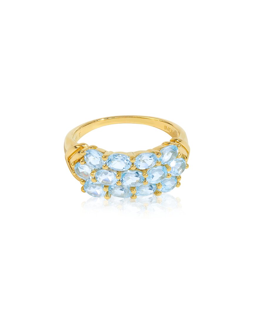 Tiramisu 14k Over Silver 2.80 Ct. Tw. Sky Blue Topaz Ring