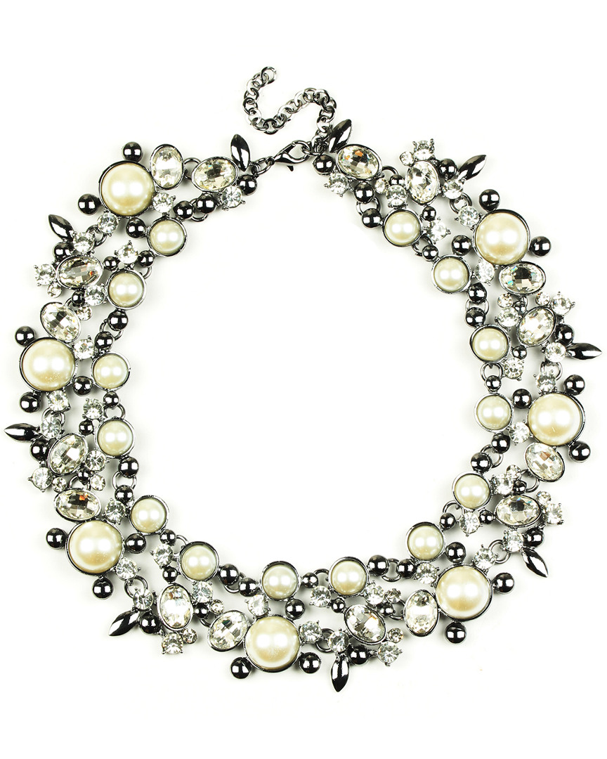 Eye Candy La Black Pearl Clementime Collar Necklace