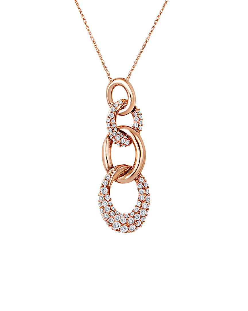 Shop Le Vian 14k Rose Gold 0.84 Ct. Tw. Diamond Necklace