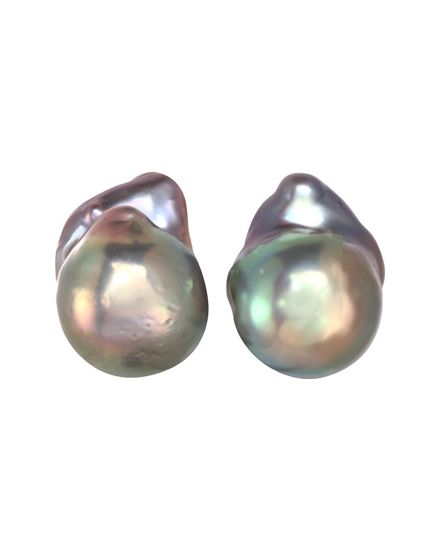 MARGO MORRISON MARGO MORRISON SILVER PEARL EARRINGS