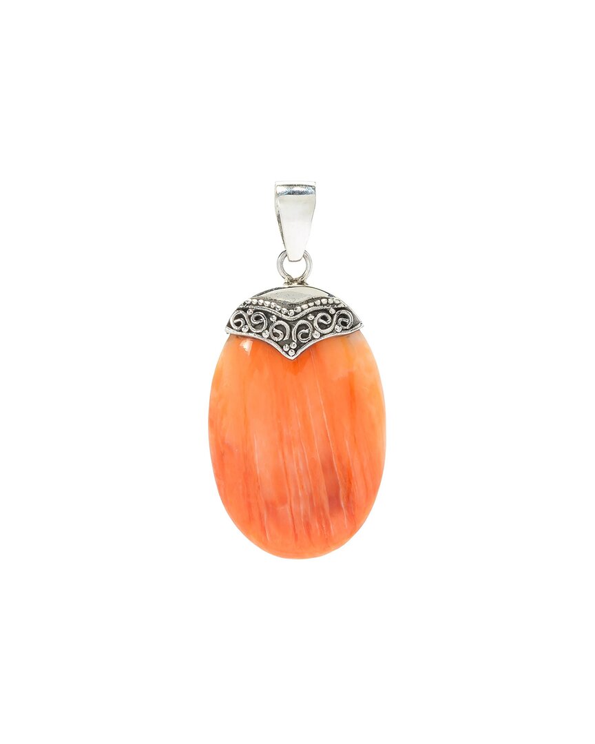 Samuel B. Silver 19.00 Ct. Tw. Spiney Oyster Pendant