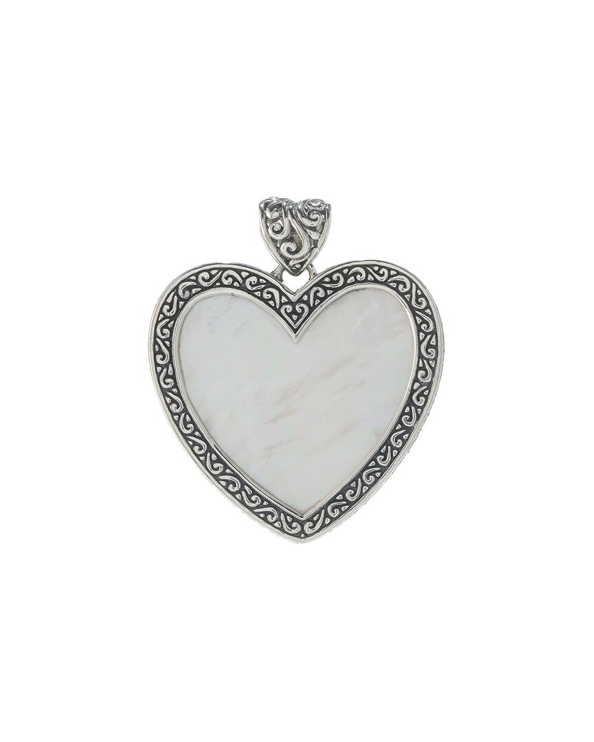 Samuel B. Silver Pearl Bali Design Pendant