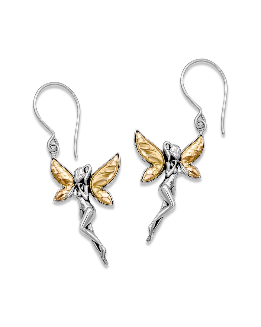 Samuel B. 18k Gold & Sterling Silver Fairie Drop Earrings