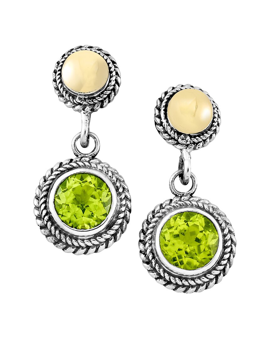 Samuel B. Round Stone Drop Earrings