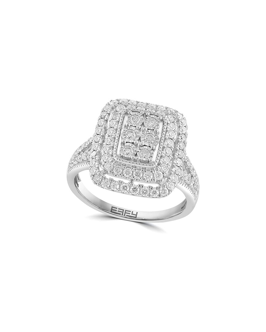 Effy Fine Jewelry Silver 0.95 ct. tw. Diamond Ring