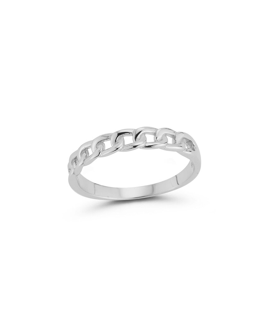 Glaze Jewelry Silver Chain Ring