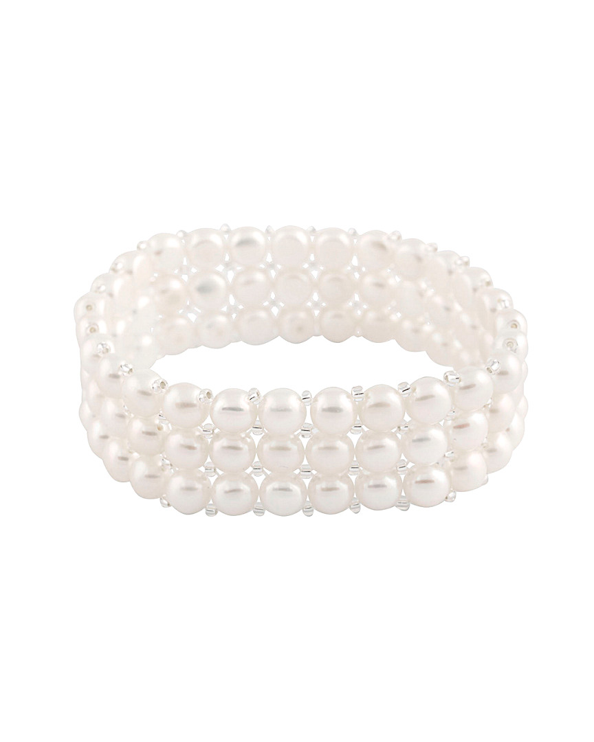 Splendid Pearls 6-7mm Freshwater Pearl Stretch Bracelet