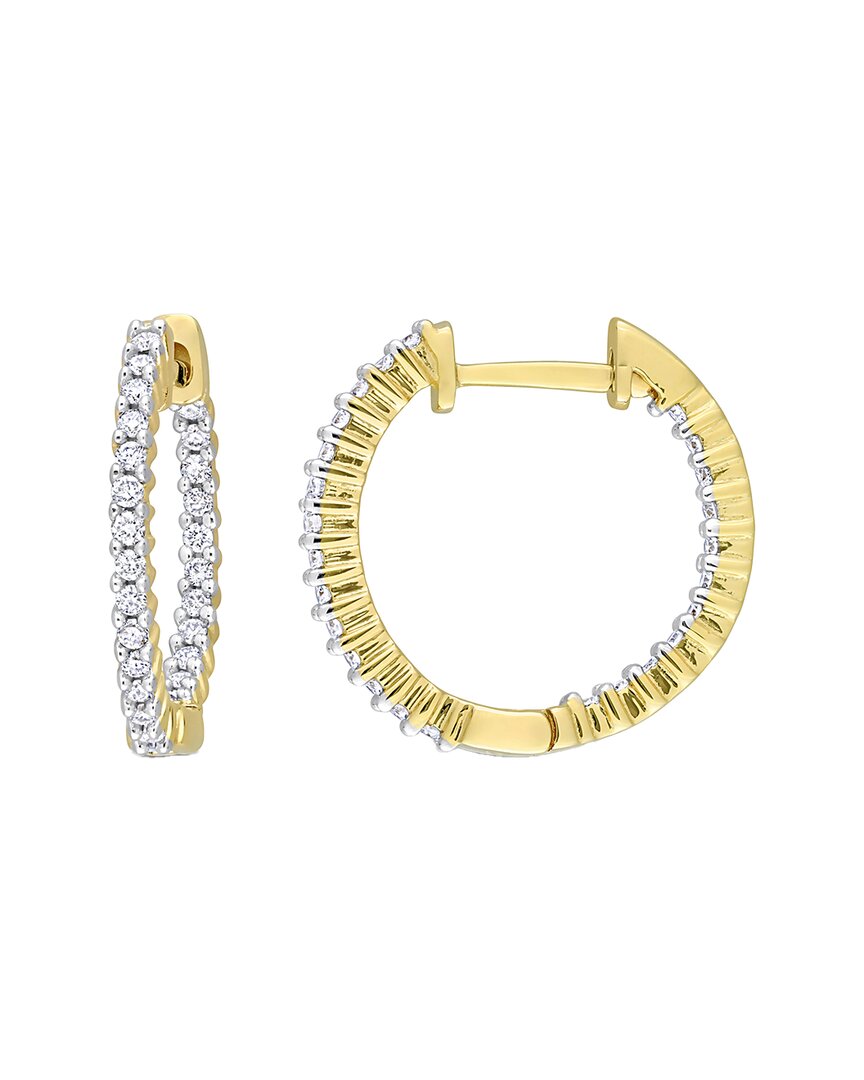 Rina Limor 14k 0.25 Ct. Tw. Diamond Inside-out Hoops