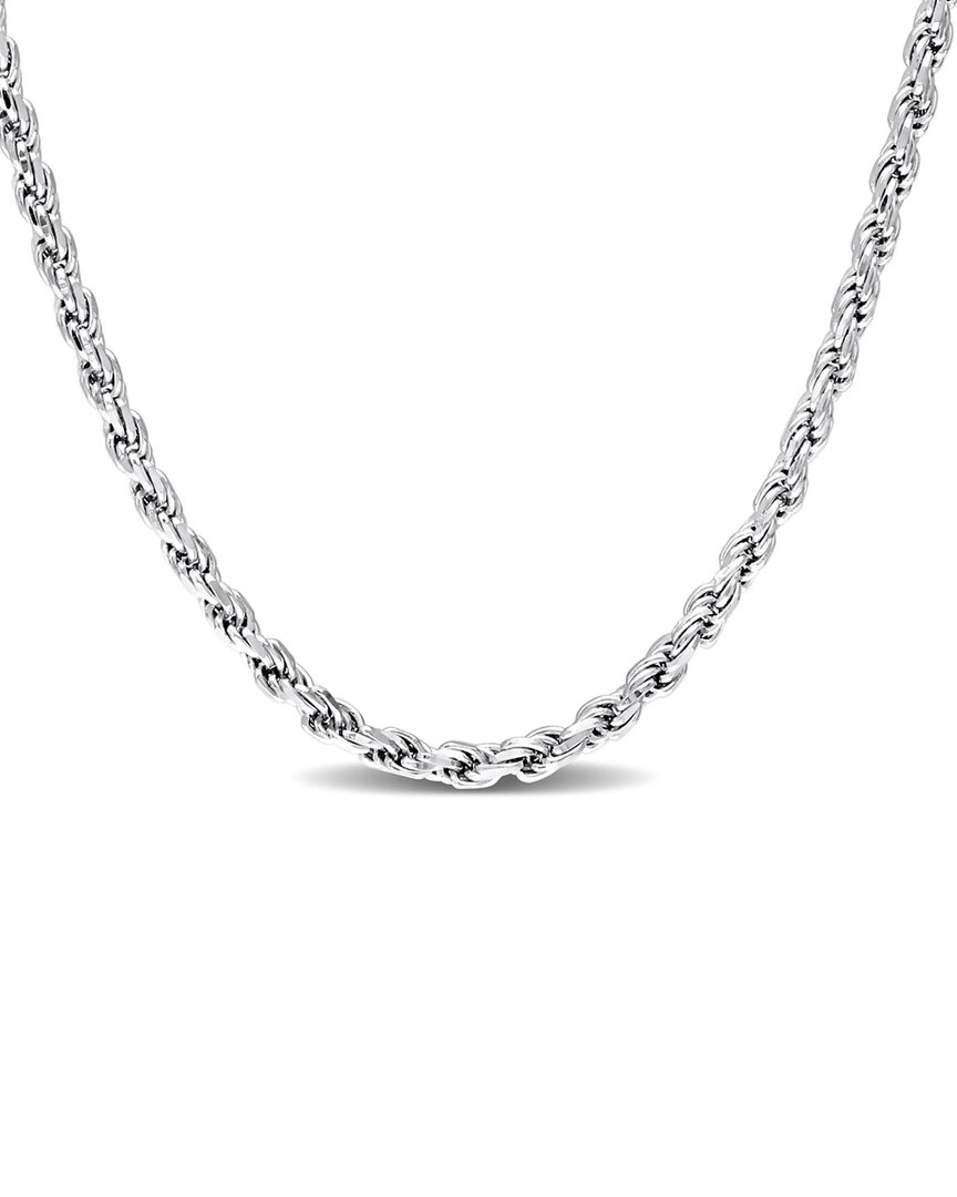 Shop Italian Silver Rope Chain Necklace