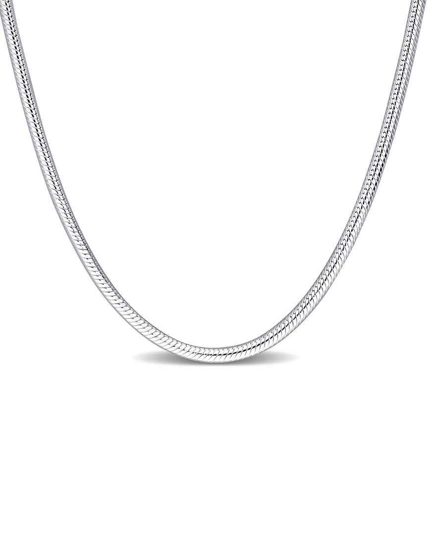 Italian Silver Snake Chain Necklace