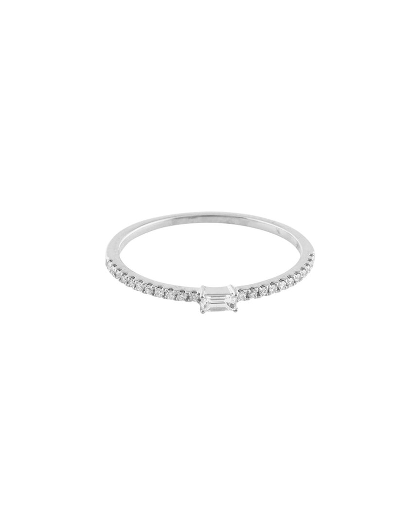 Sabrina Designs 14k 0.07 Ct. Tw. Diamond Ring In Metallic