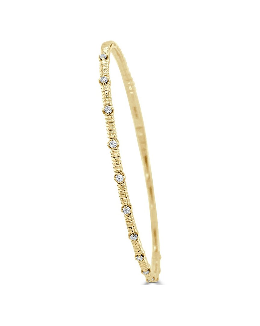 Sabrina Designs 14k 0.20 Ct. Tw. Diamond Bangle Bracelet In Gold