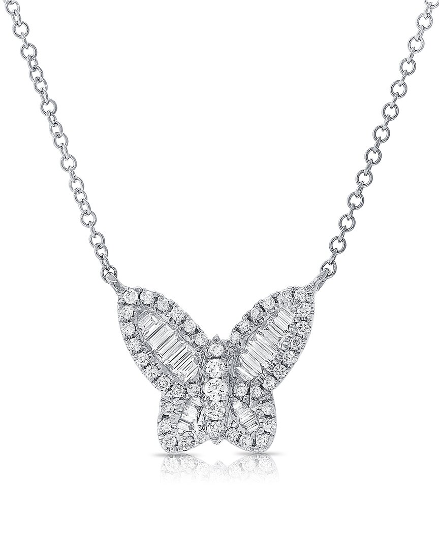 Sabrina Designs 14k 0.72 Ct. Tw. Diamond Butterfly Necklace