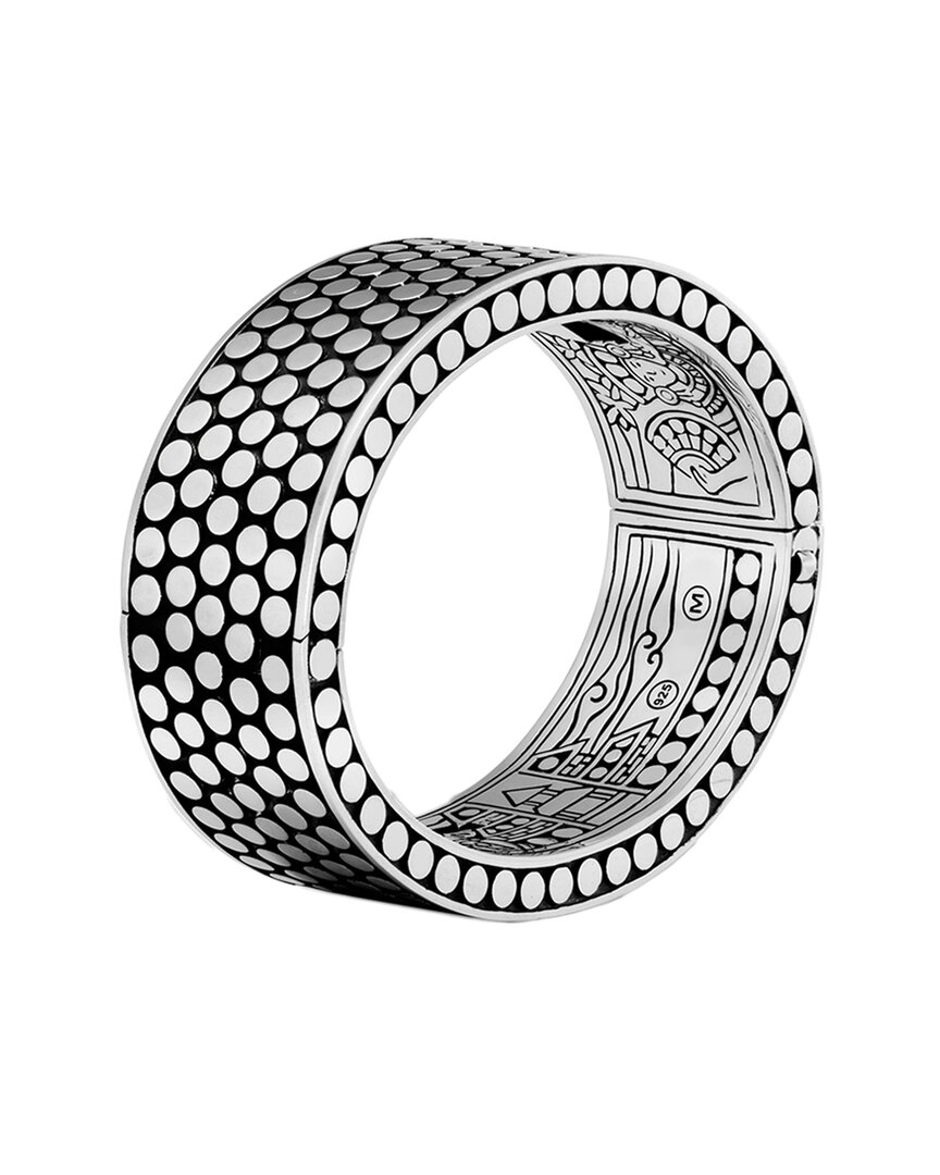 John Hardy Dot 2hinged 6.75 Bangle Bracelet