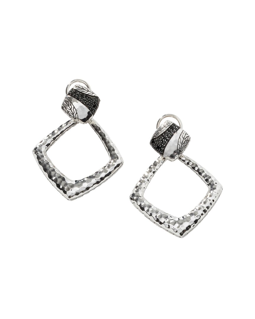 John Hardy Essentials Silver Gemstone Drop Earrings