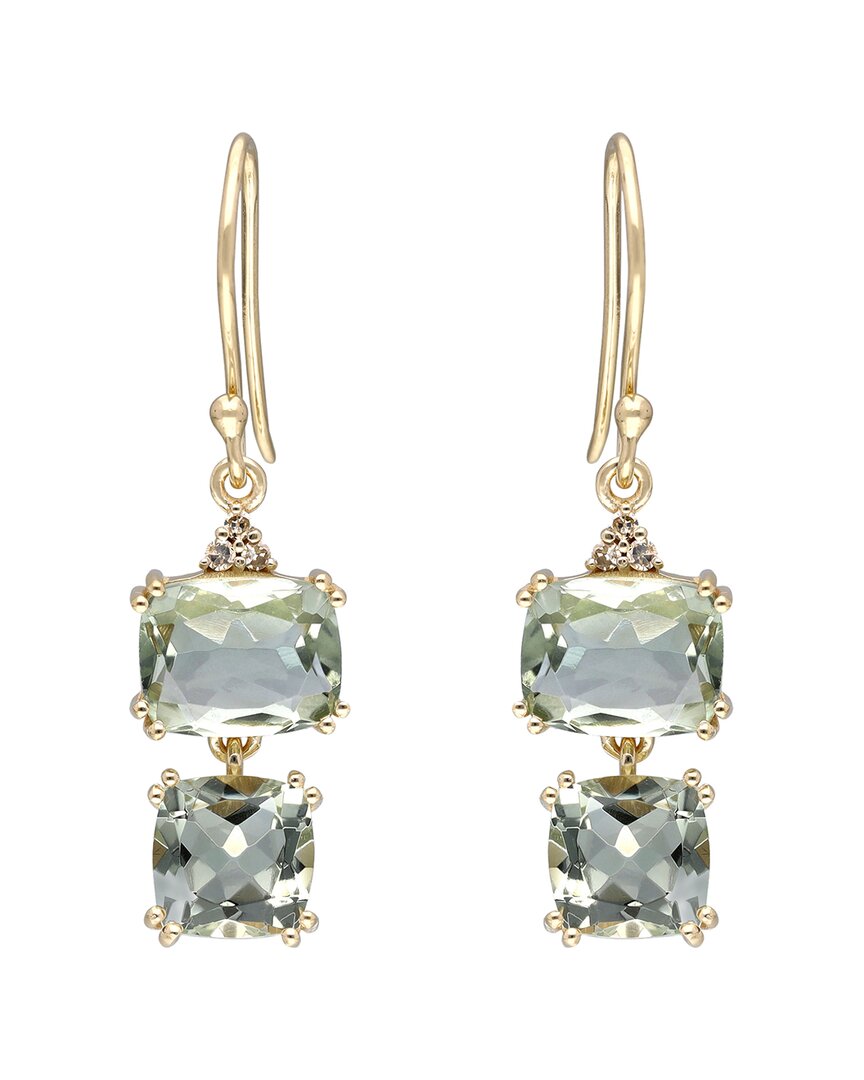 Tiramisu Vermeil 9.92 Ct. Tw. Gemstone Earrings