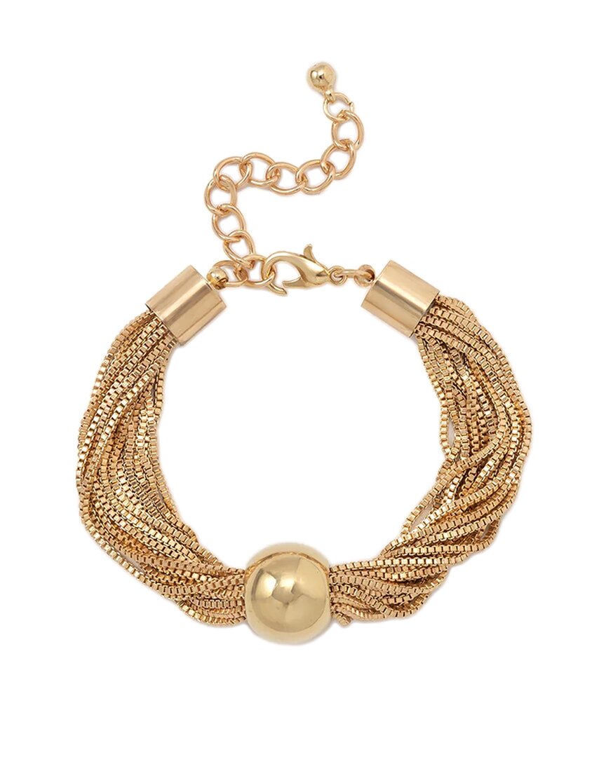 Liv Oliver 18k Plated Layer Bracelet In Gold