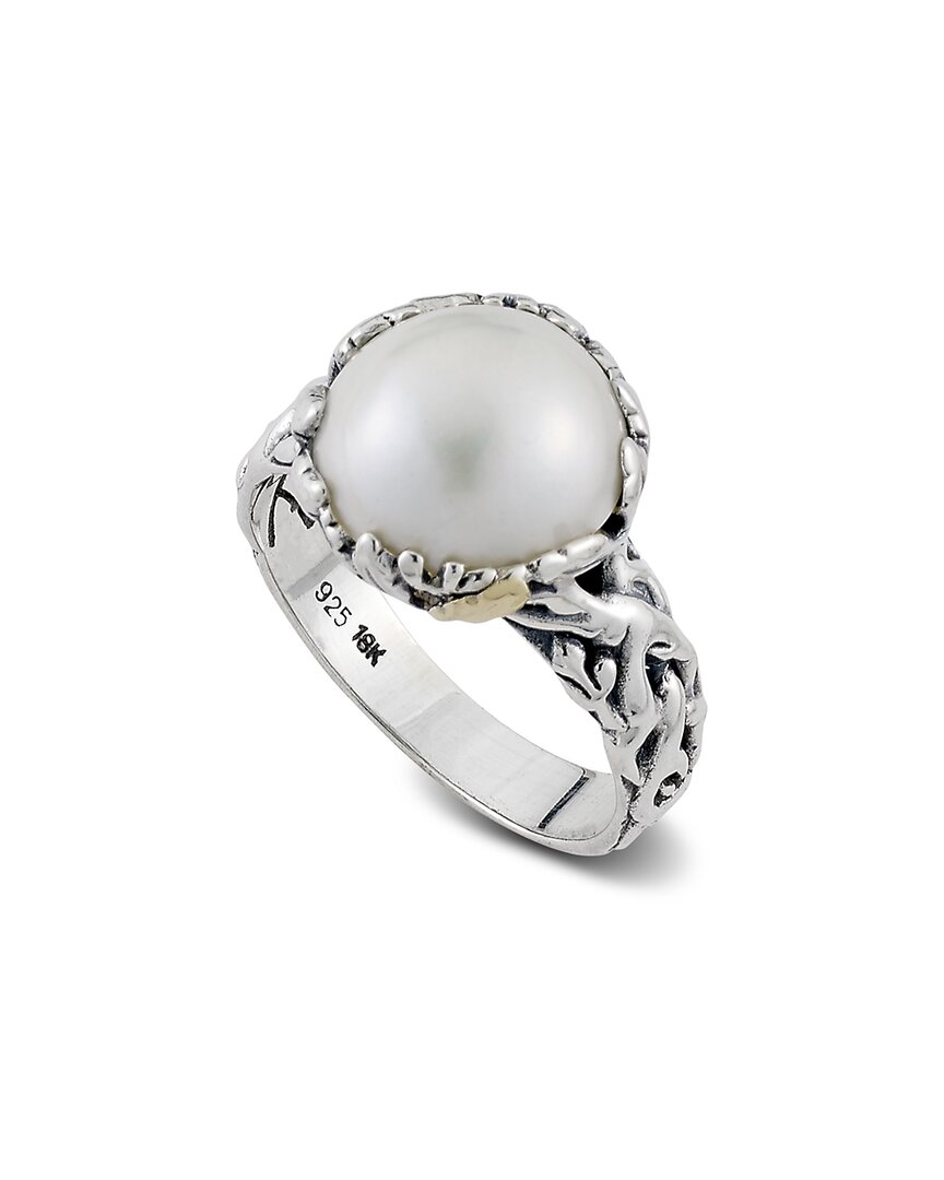 Samuel B. 18k & Silver Pearl Ring