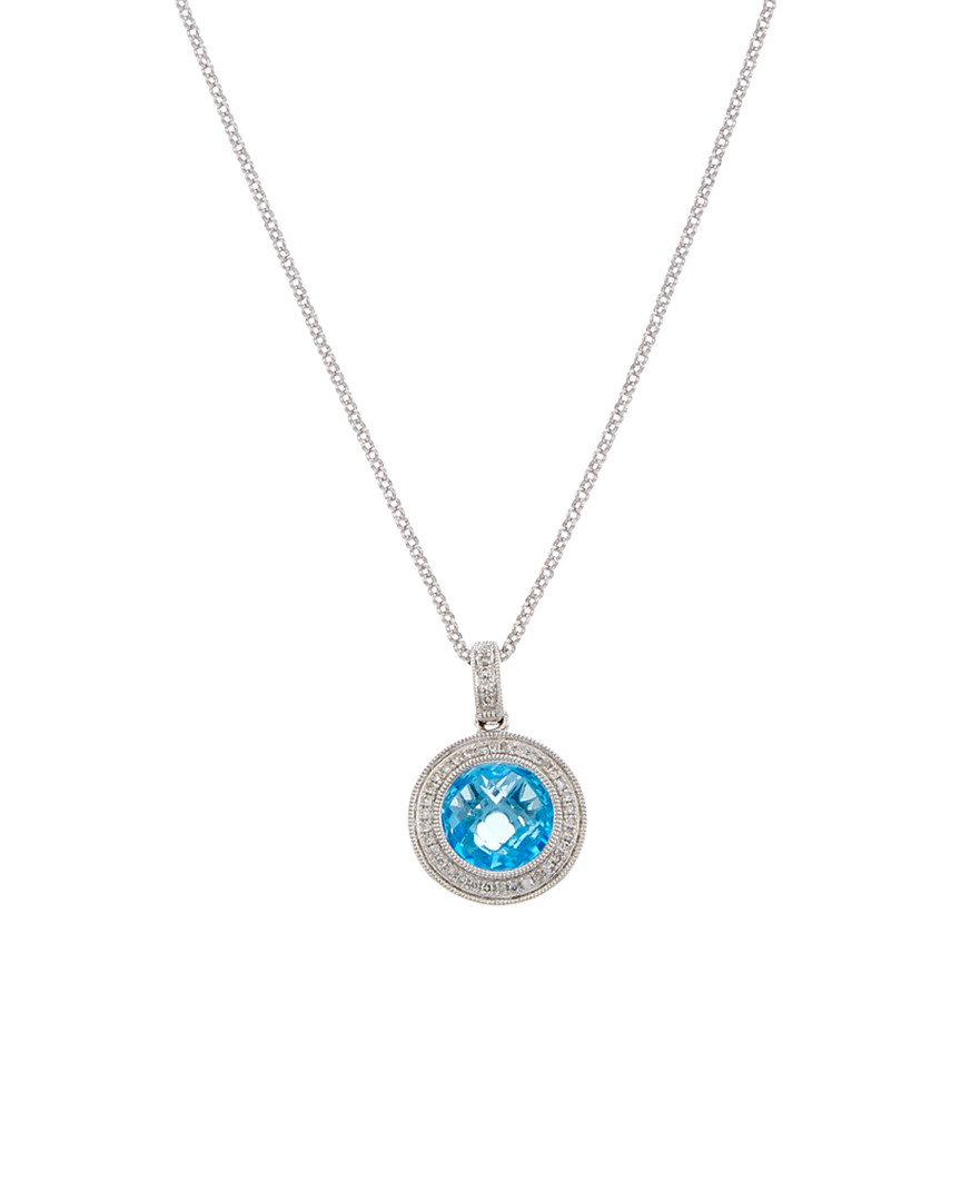 Diana M. Fine Jewelry 14k 2.86 Ct. Tw. Diamond & Topaz Necklace