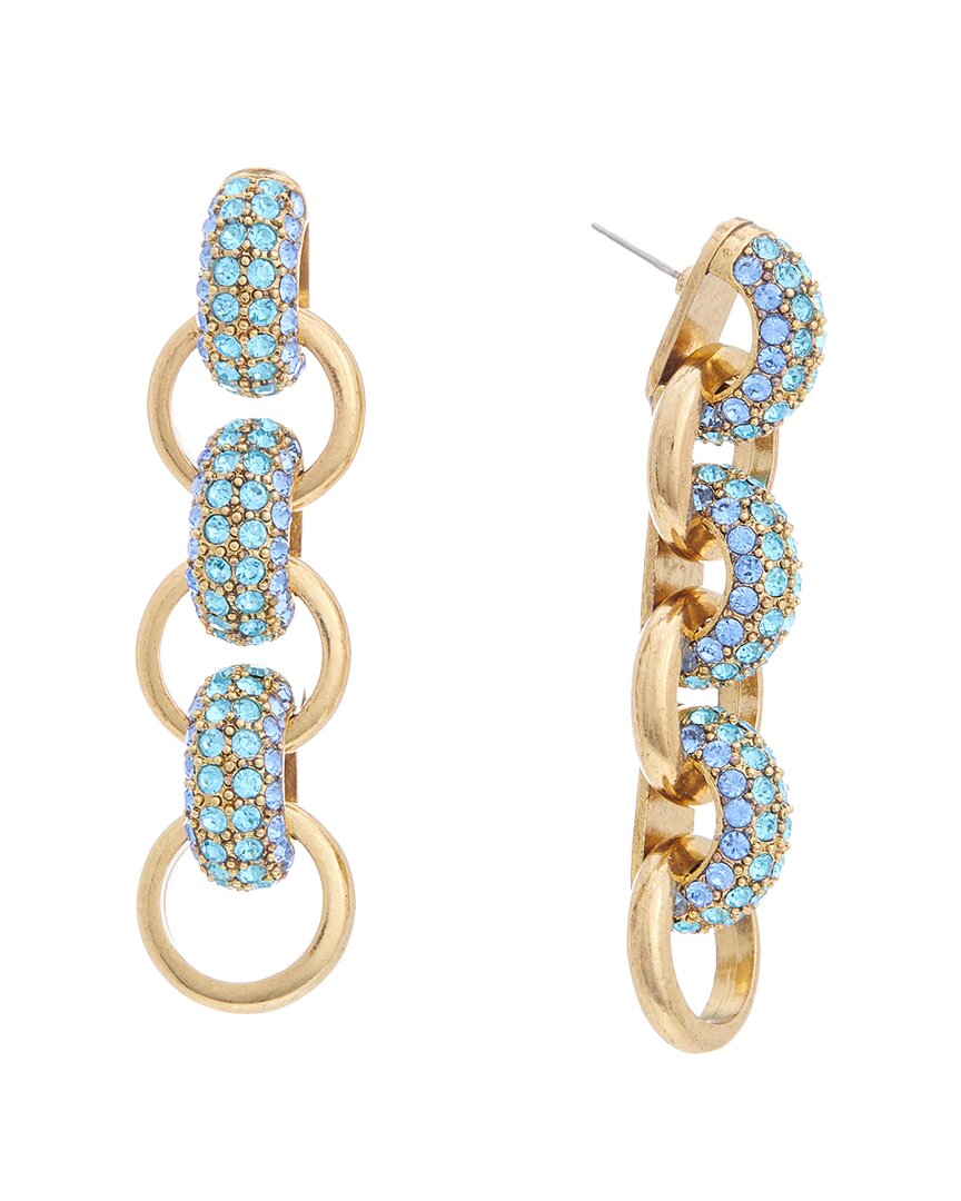 Oscar De La Renta 14k Bull Horn Link Earrings