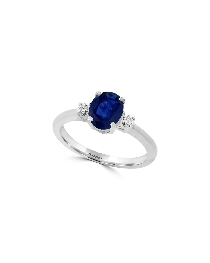 Effy Fine Jewelry 18k 1.58 Ct. Tw. Diamond & Blue Sapphire Ring