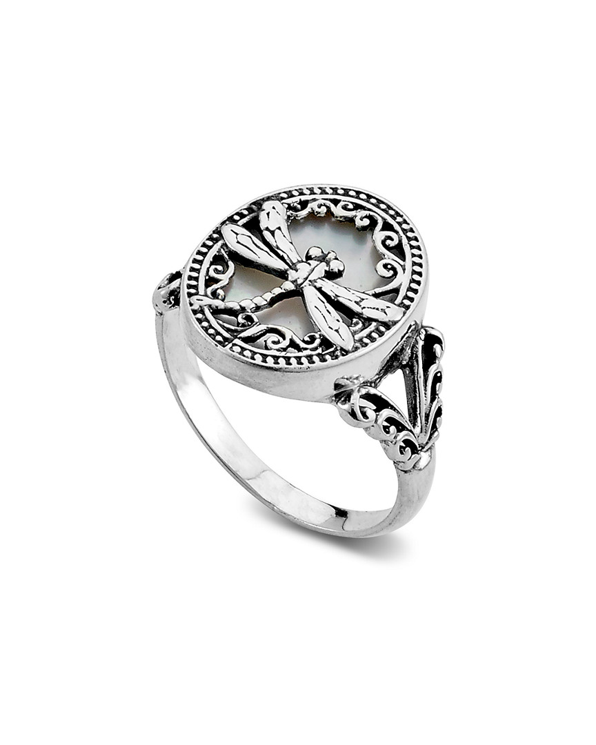 Samuel B. Jewelry Mother-of-pearl Dragonfly Ring