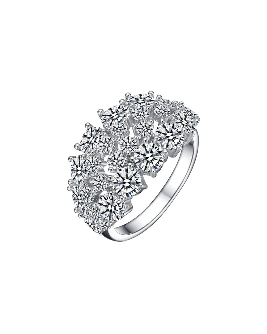 Genevive Silver Cz Statement Ring