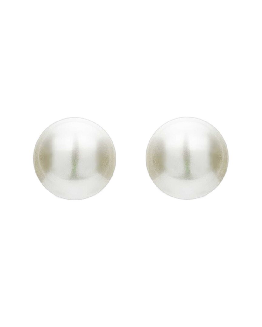 Genevive Silver 8mm Pearl Studs