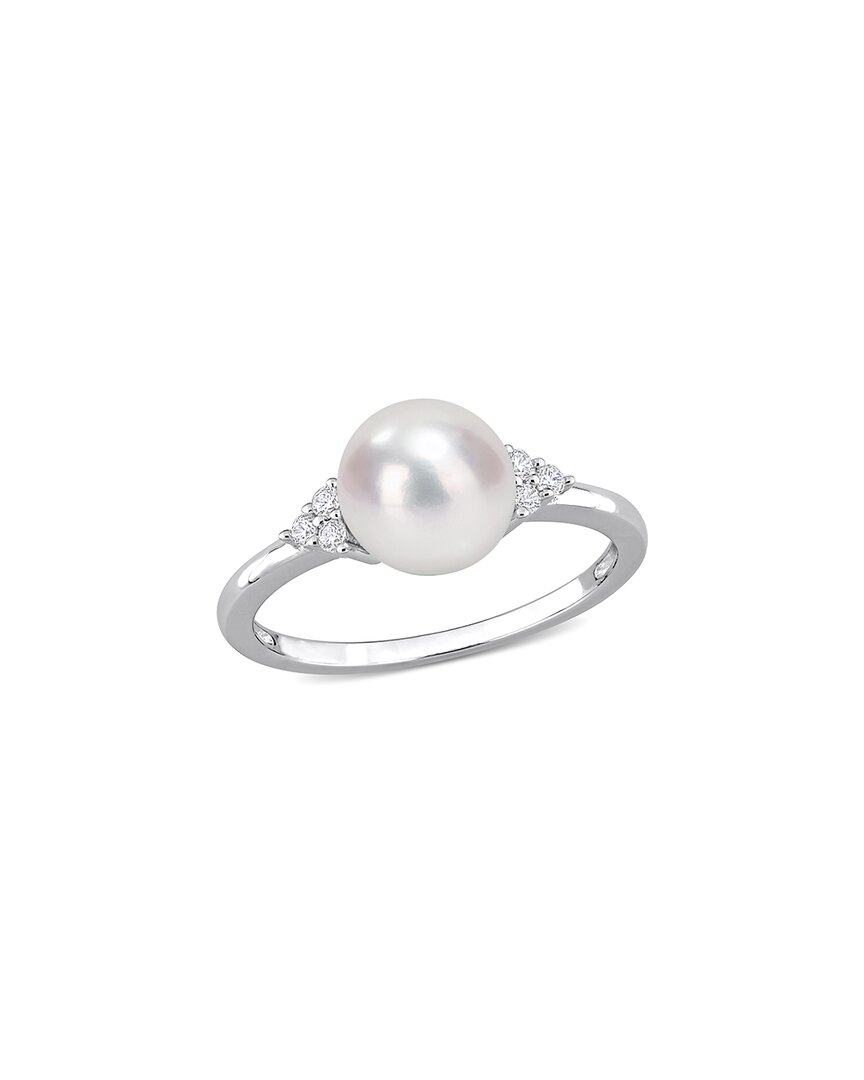 RINA LIMOR RINA LIMOR SILVER 7.5-8MM PEARL CZ RING