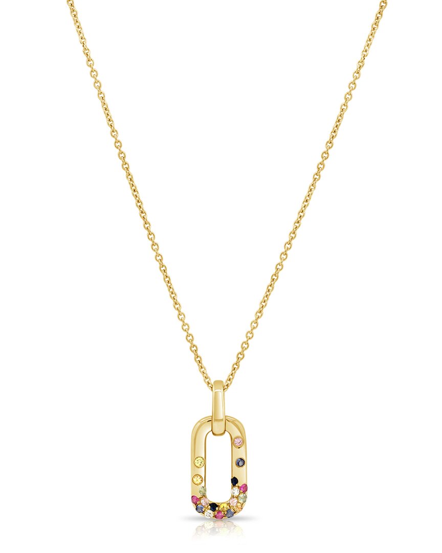 Sabrina Designs 14k 0.29 Ct. Tw. Diamond & Gemstone Dangle Pendant