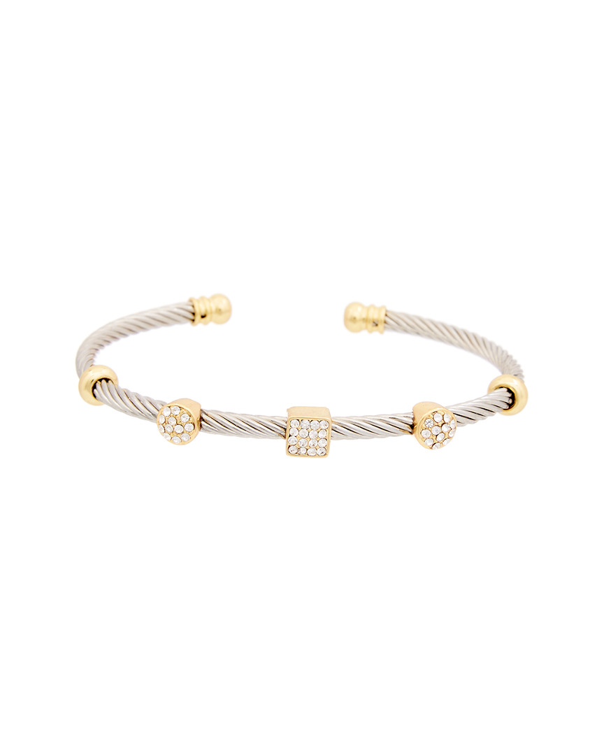 Juvell 18k Plated Cz Cuff