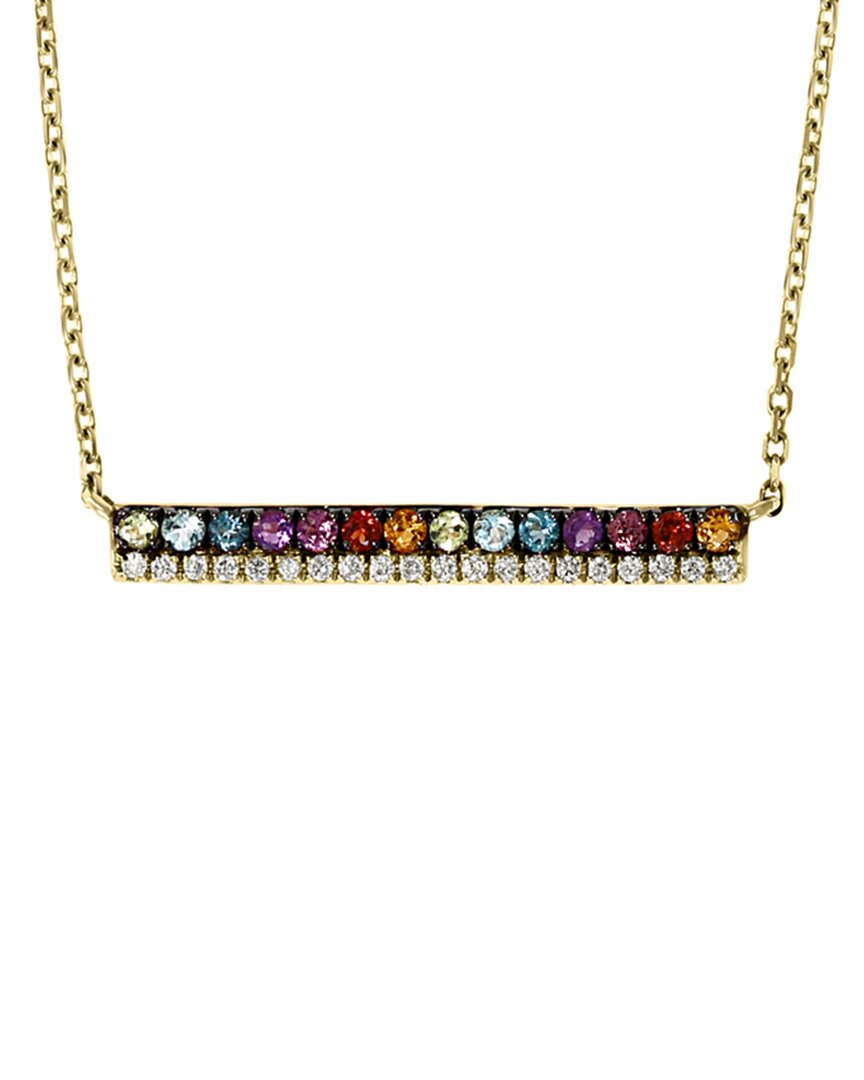 Effy Fine Jewelry 14k 0.27 Ct. Tw. Diamond & Gemstone Necklace