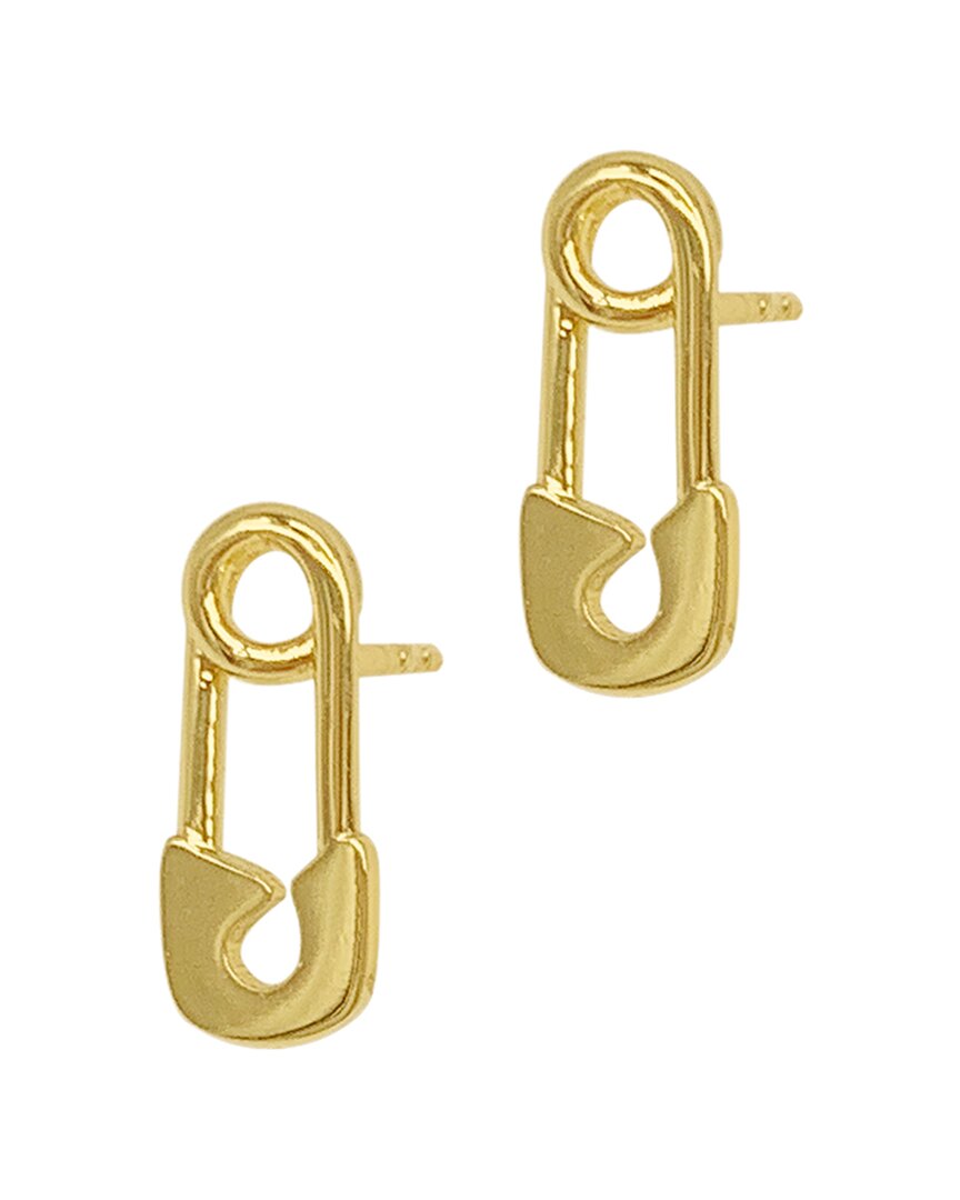 Shop Adornia 14k Plated Safety Pin Earrings