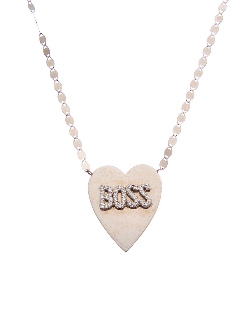 Lana Jewelry 14k Diamond Boss Heart Necklace
