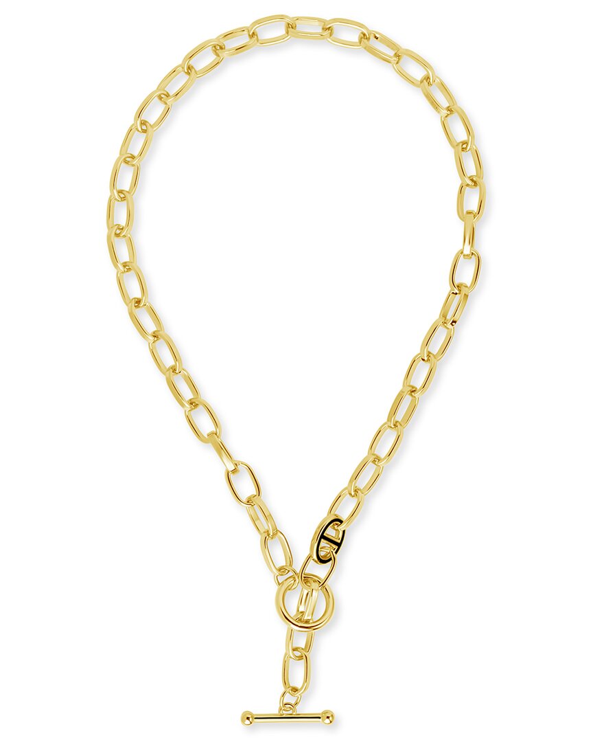 Sterling Forever 14k Plated Brynlee Chain Link Necklace