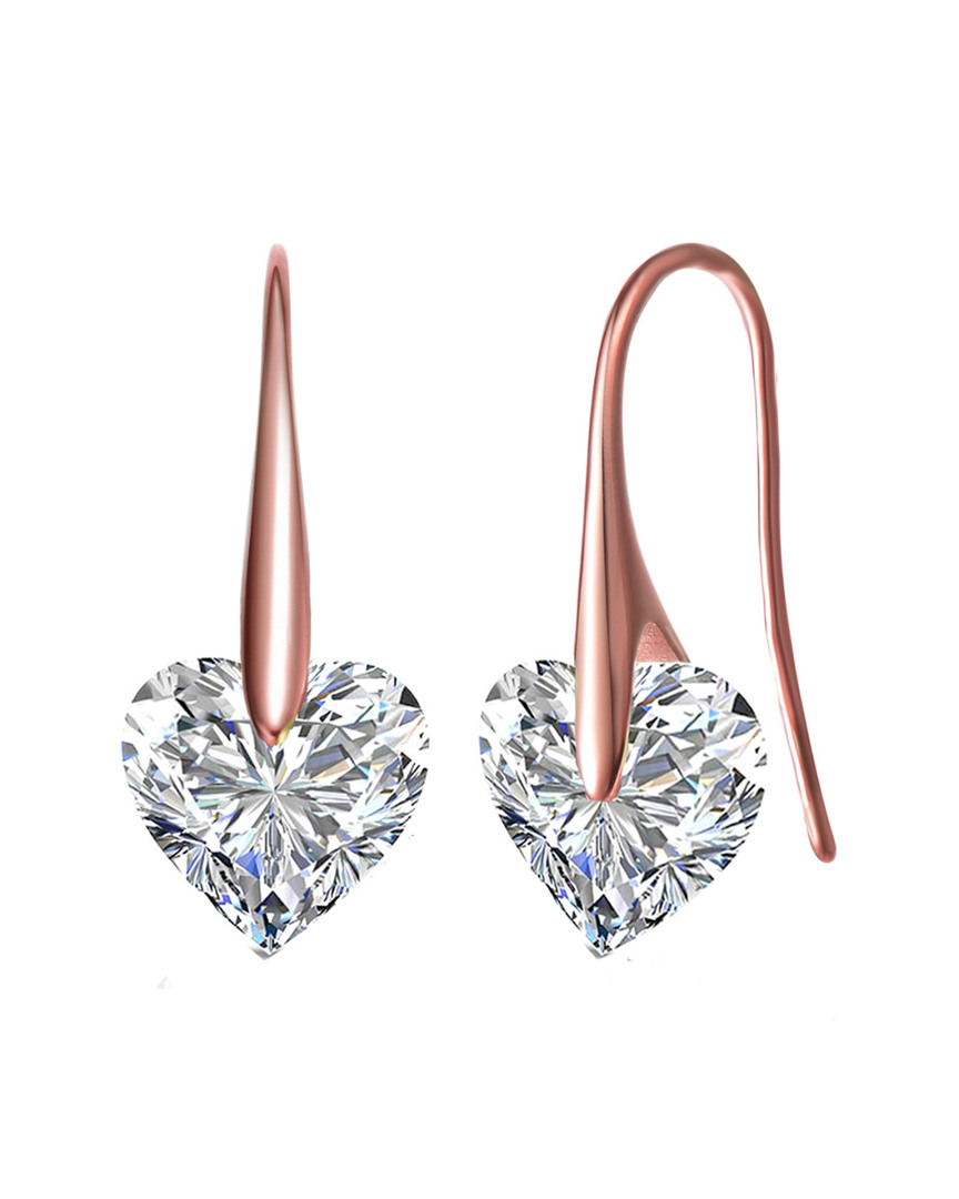 Genevive 18k Rose Gold Vermeil Earrings