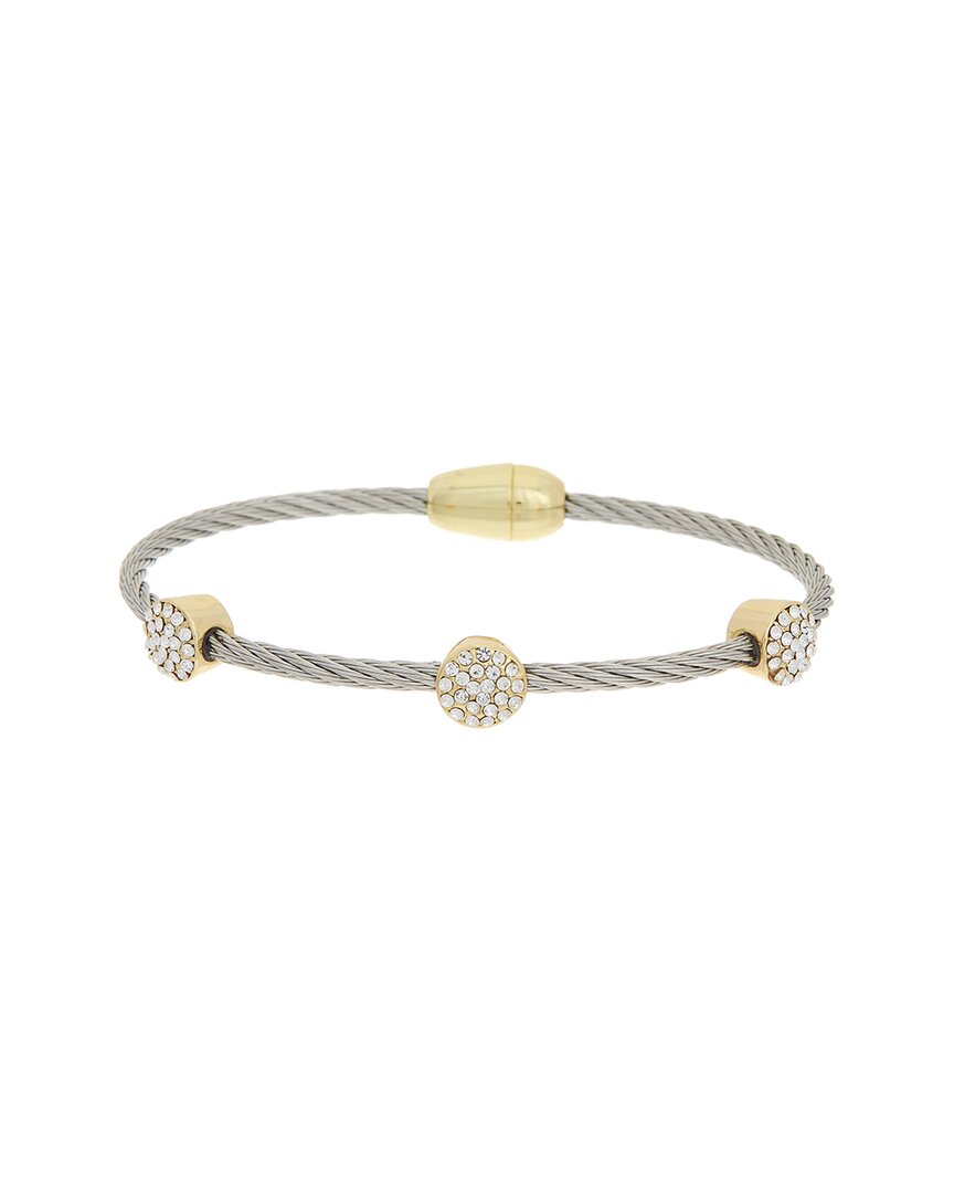 Juvell 18k Plated Cz Bangle Bracelet