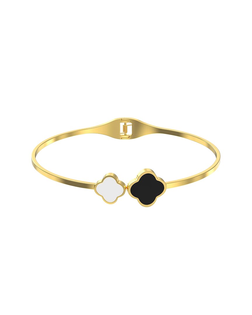 Liv Oliver 18k Plated Essential Bangle Bracelet In Gold