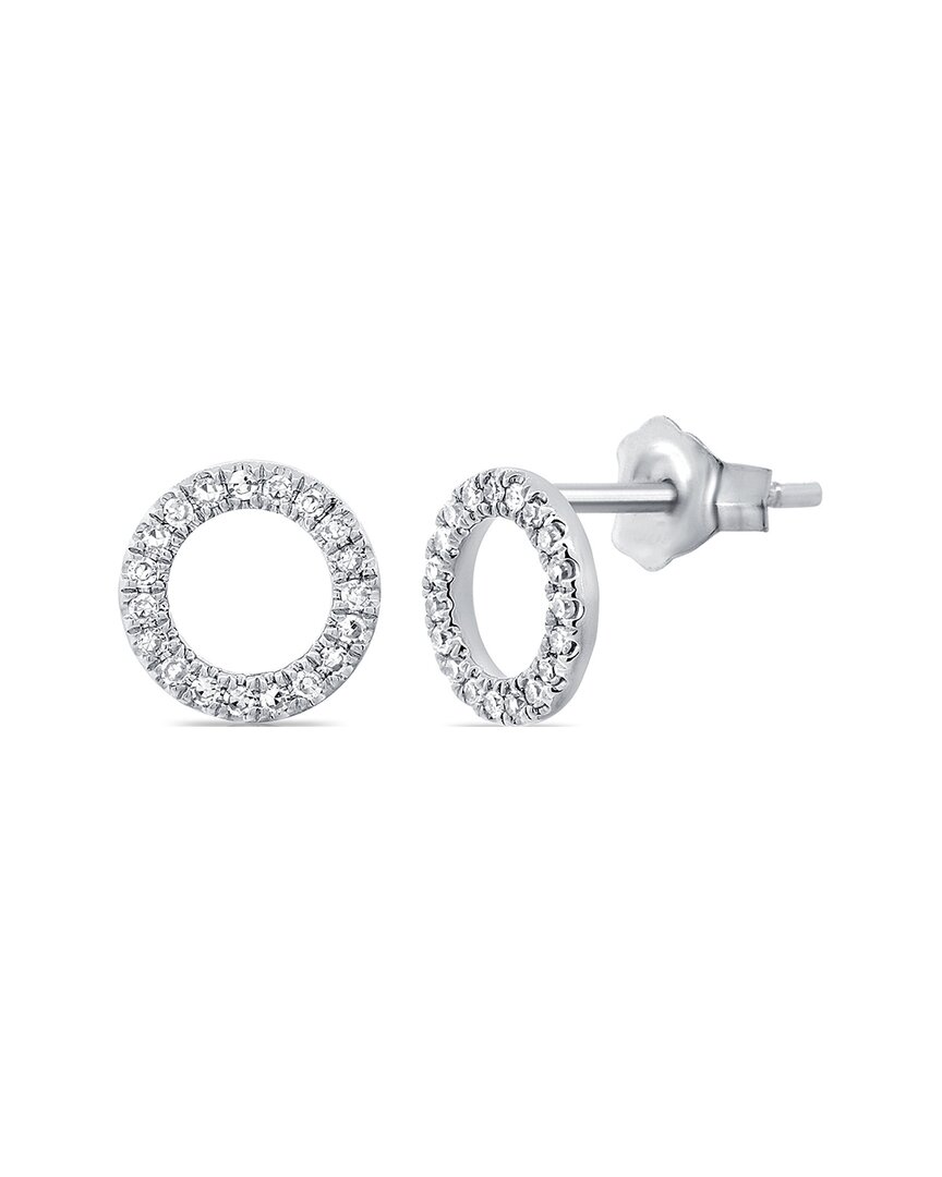 Sabrina Designs 14k Diamond Open Circle Studs